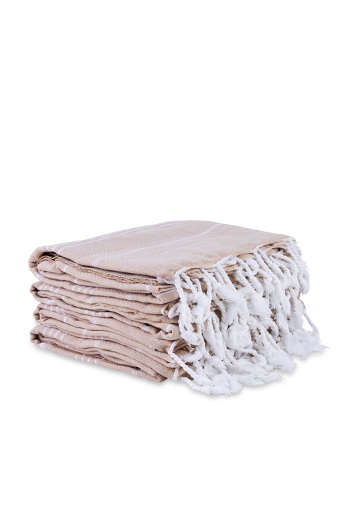 Beige x 4 Turkish Towel Bundle