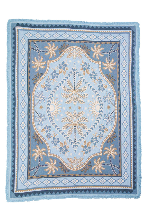 Sky Blue Throw Rug