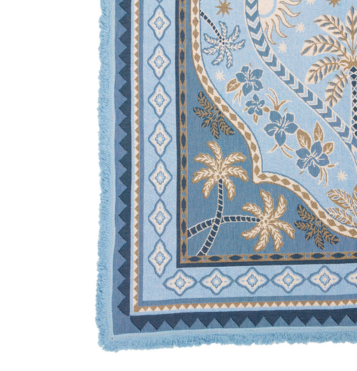 Sky Blue Throw Rug