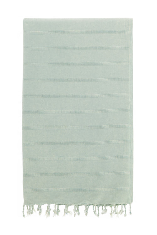 Stone Wash Turkish Towel Co 100% stonewash towels beach Mint