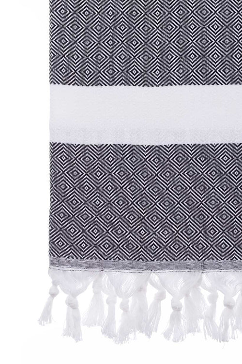 Diamond Black Turkish Towel