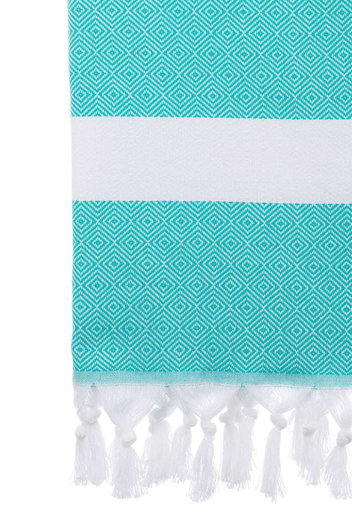 Diamond Sea Green Turkish Towel