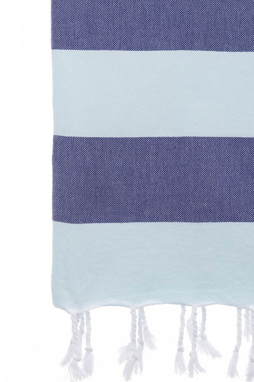 Mint & Navy Turkish Towel