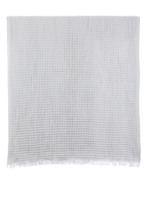 Waffle Pearl Grey Turkish Towel