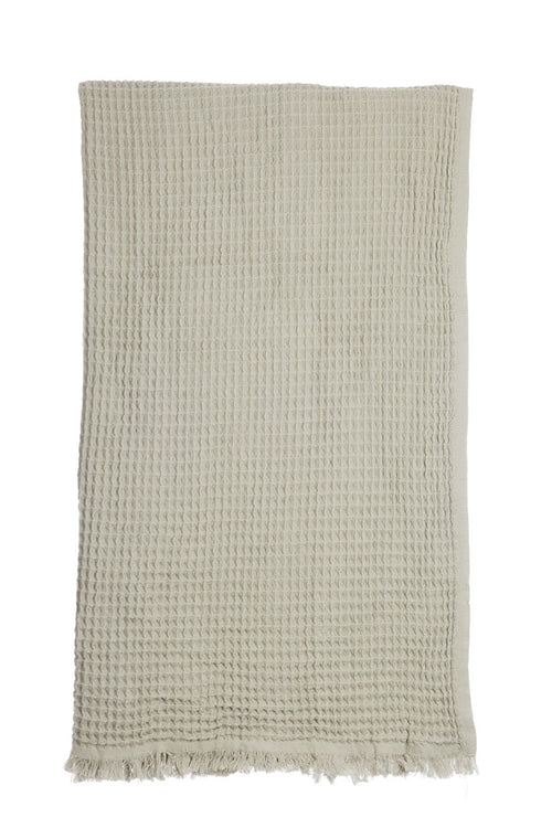 Waffle Olive Turkish Towel