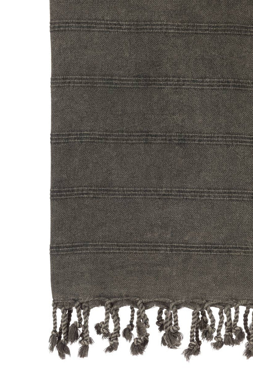 Turkish Towel Co Stonewash Black Towel