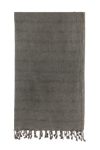 Turkish Towel Co Stonewash Black Turkish Towel