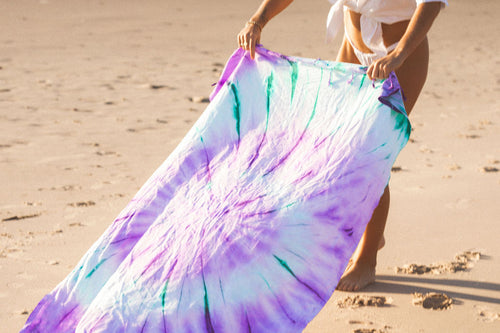 Turkish Towel Co 100% Cotton Pastel Tie Dye